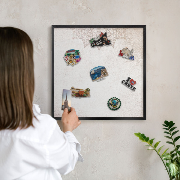Panou magnetic mural decorativ cadru negru Modele etnice