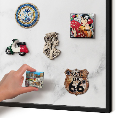 Panou magnetic mural decorativ cadru negru Marmură elegantă