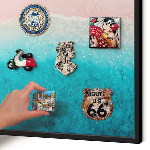 Panou magnetic mural decorativ cadru negru Relaxare de vară