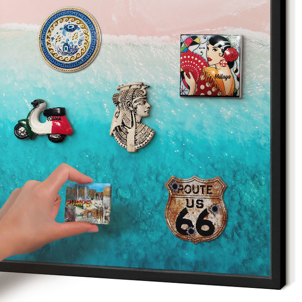 Panou magnetic mural decorativ cadru negru Relaxare de vară
