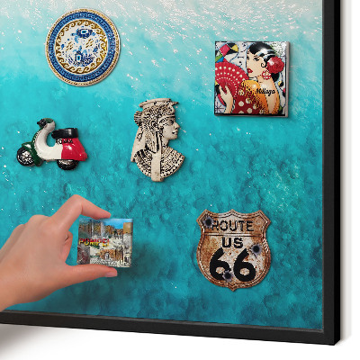 Panou magnetic mural decorativ cadru negru Relaxare de vară