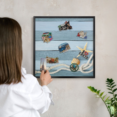 Panou magnetic mural decorativ cadru negru Clima maritimă
