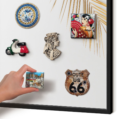 Panou magnetic mural decorativ cadru negru Frunze elegante