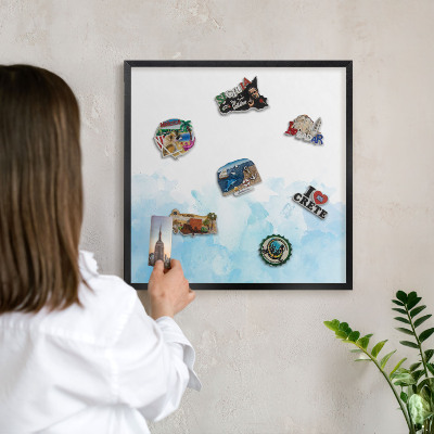 Panou magnetic mural decorativ cadru negru Peisaj relaxant