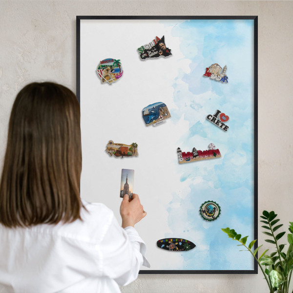 Panou magnetic mural decorativ cadru negru Peisaj relaxant