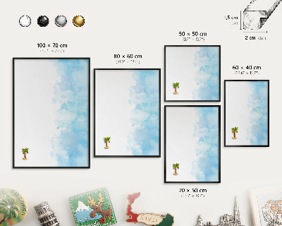 Panou magnetic mural decorativ cadru negru Peisaj relaxant