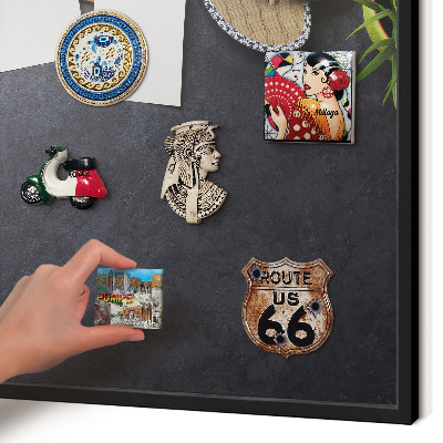 Panou magnetic mural decorativ cadru negru Atmosferă de vacanță