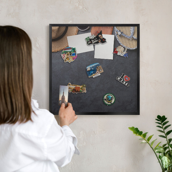 Panou magnetic mural decorativ cadru negru Atmosferă de vacanță