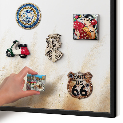 Panou magnetic mural decorativ cadru negru Ierburi esențiale