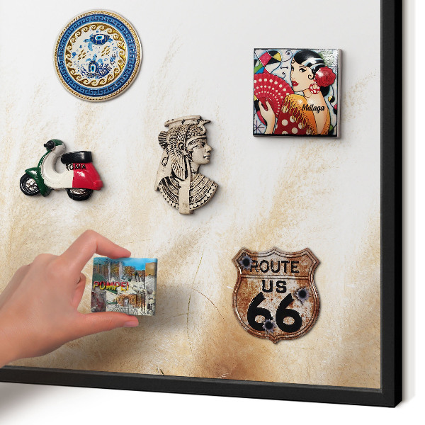 Panou magnetic mural decorativ cadru negru Ierburi esențiale