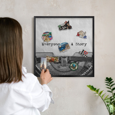 Panou magnetic mural decorativ cadru negru Mașină de epocă