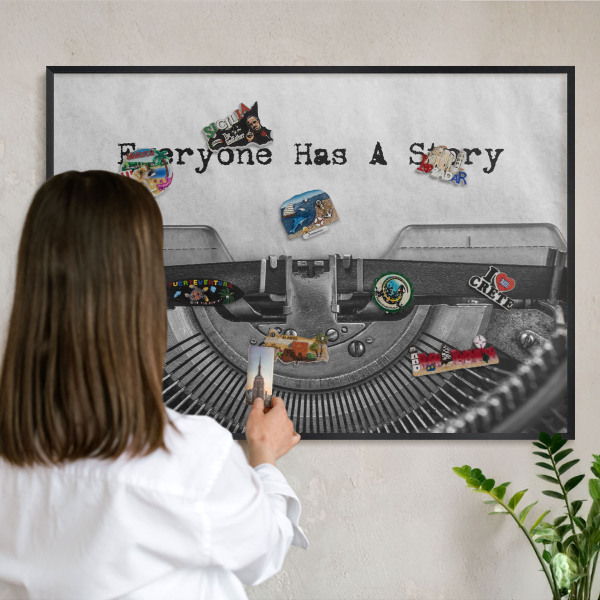 Panou magnetic mural decorativ cadru negru Mașină de epocă
