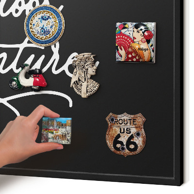 Panou magnetic mural decorativ cadru negru Aventură în aer liber