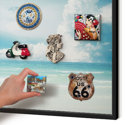 Panou magnetic mural decorativ cadru negru Armonie maritimă