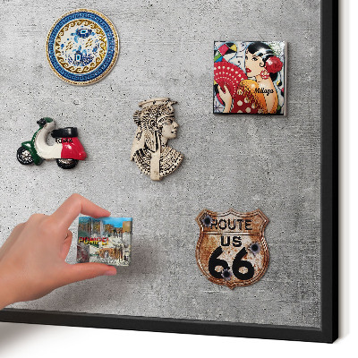 Panou magnetic mural decorativ cadru negru Model de beton