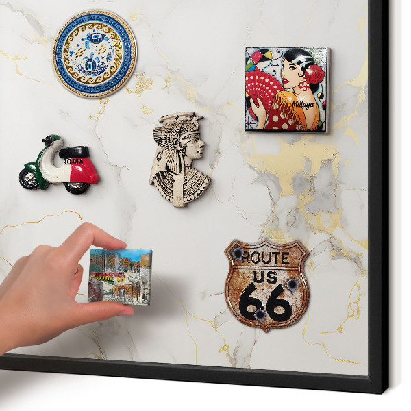 Panou magnetic mural decorativ cadru negru Eleganță delicată