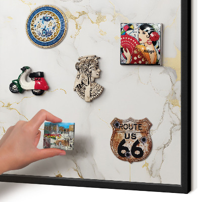 Panou magnetic mural decorativ cadru negru Eleganță delicată