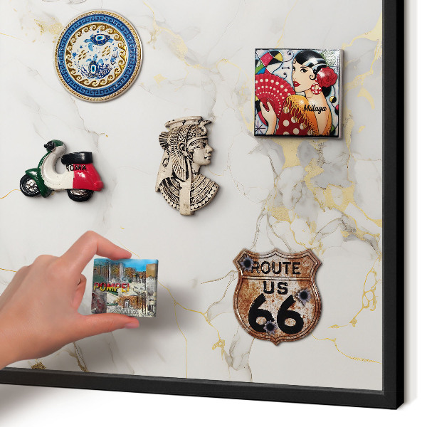 Panou magnetic mural decorativ cadru negru Eleganță delicată