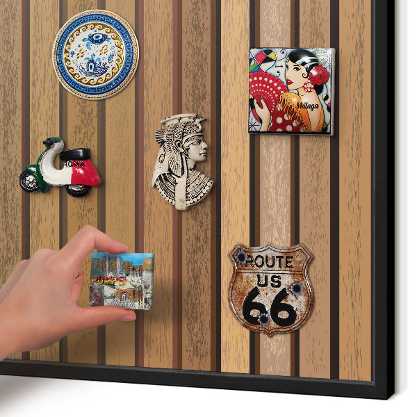 Panou magnetic mural decorativ cadru negru Centuri calde