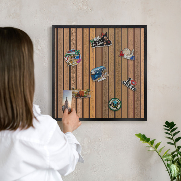 Panou magnetic mural decorativ cadru negru Centuri calde
