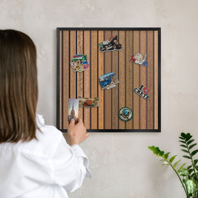 Panou magnetic mural decorativ cadru negru Centuri calde