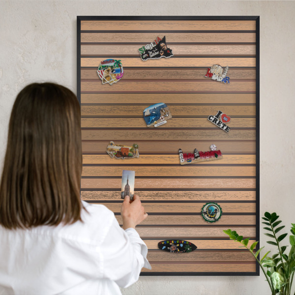 Panou magnetic mural decorativ cadru negru Centuri calde