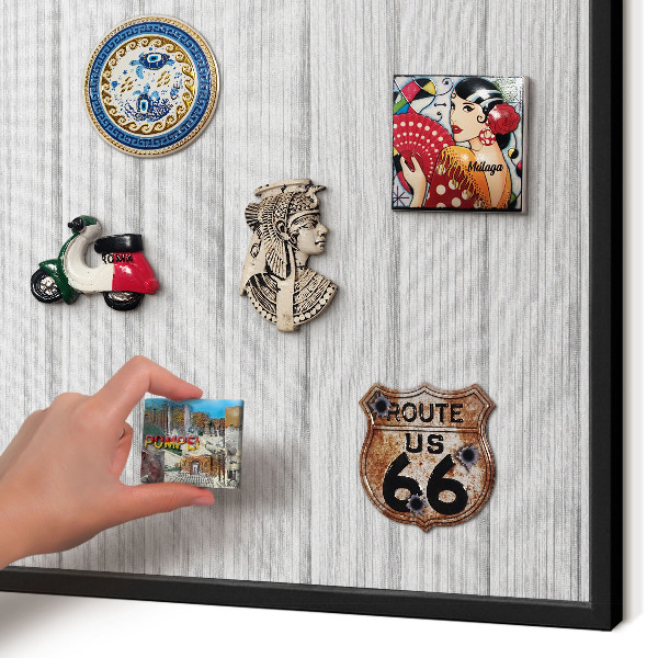 Panou magnetic mural decorativ cadru negru Dungi minimaliste