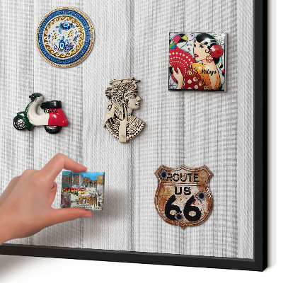 Panou magnetic mural decorativ cadru negru Dungi minimaliste
