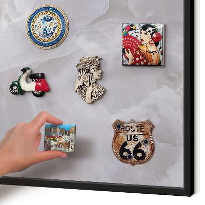 Panou magnetic mural decorativ cadru negru Eleganță gri
