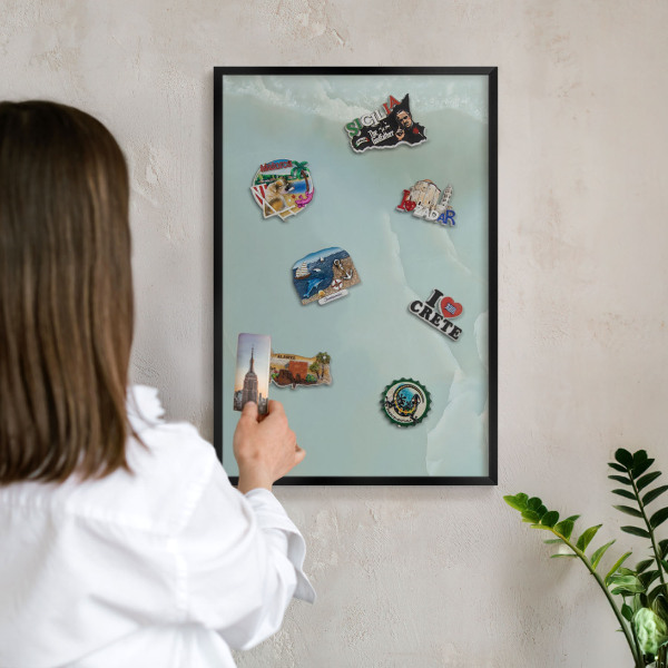 Panou magnetic mural decorativ cadru negru Armonie pașnică