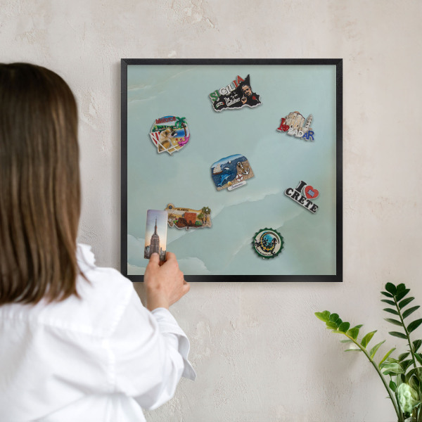 Panou magnetic mural decorativ cadru negru Armonie pașnică
