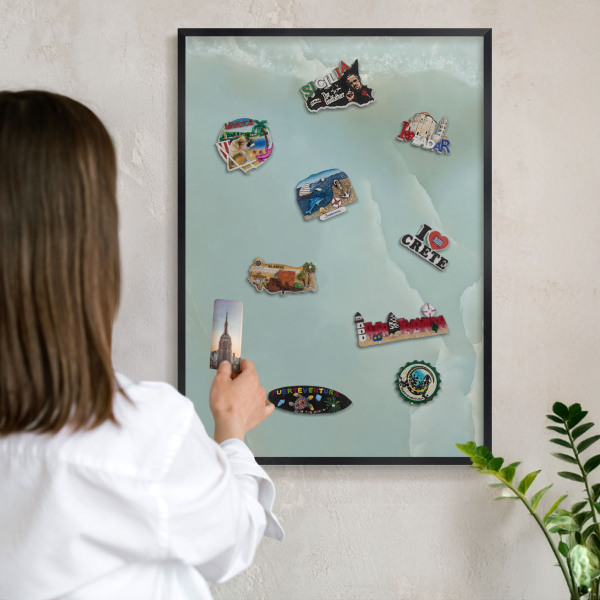 Panou magnetic mural decorativ cadru negru Armonie pașnică