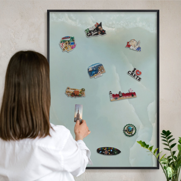 Panou magnetic mural decorativ cadru negru Armonie pașnică