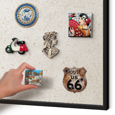 Panou magnetic mural decorativ cadru negru Fundal delicat