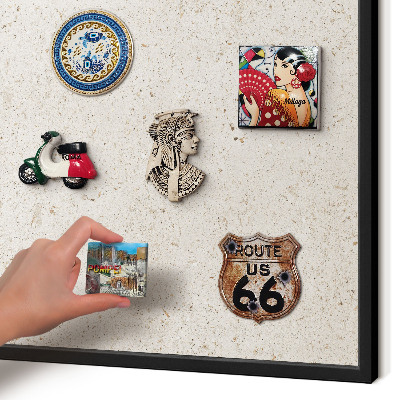 Panou magnetic mural decorativ cadru negru Fundal delicat