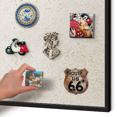 Panou magnetic mural decorativ cadru negru Fundal delicat