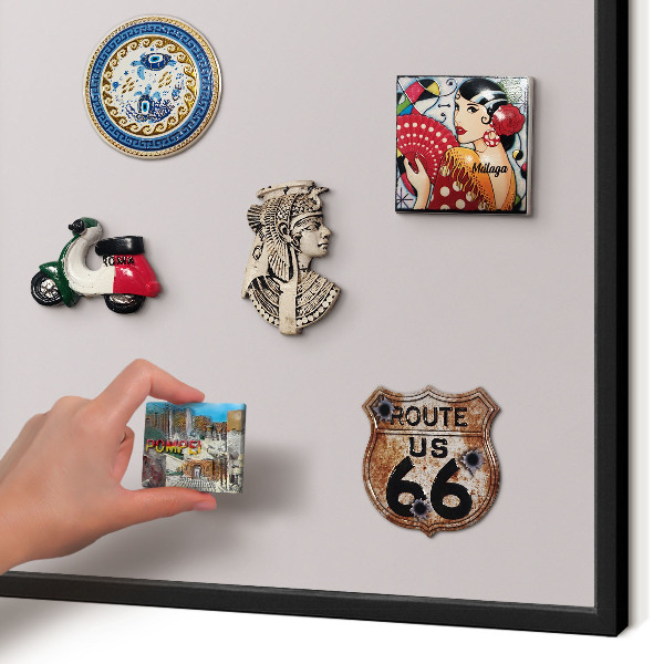 Panou magnetic mural decorativ cadru negru Gri cenușiu