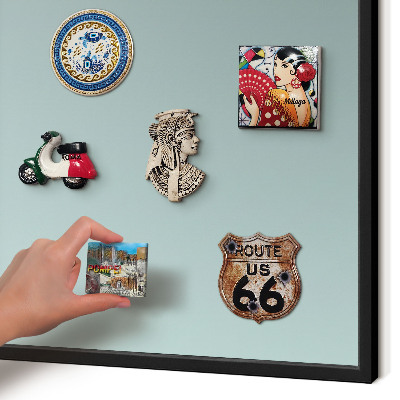 Panou magnetic mural decorativ cadru negru Gradient turcoaz