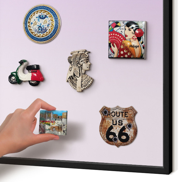 Panou magnetic mural decorativ cadru negru Gradient subtil