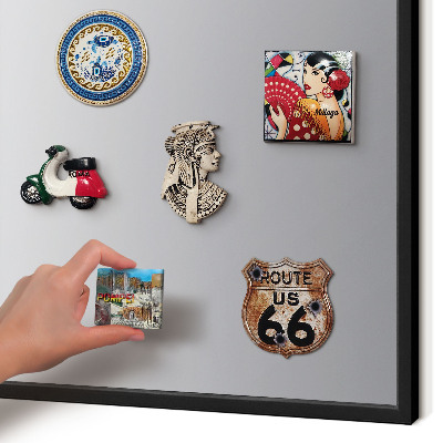 Panou magnetic mural decorativ cadru negru Gradient de gri