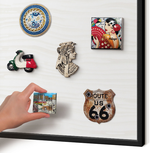 Panou magnetic mural decorativ cadru negru Armonia liniilor