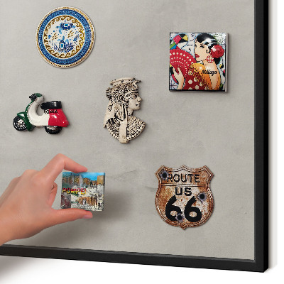 Panou magnetic mural decorativ cadru negru Fundal gri