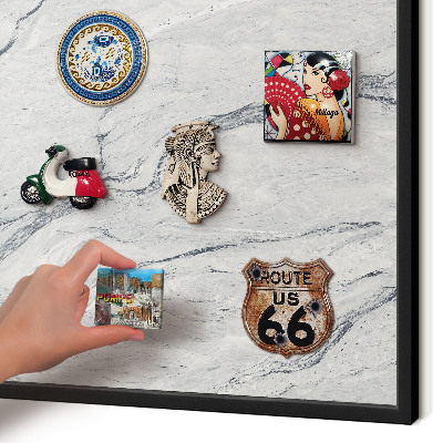 Panou magnetic mural decorativ cadru negru Eleganță gri