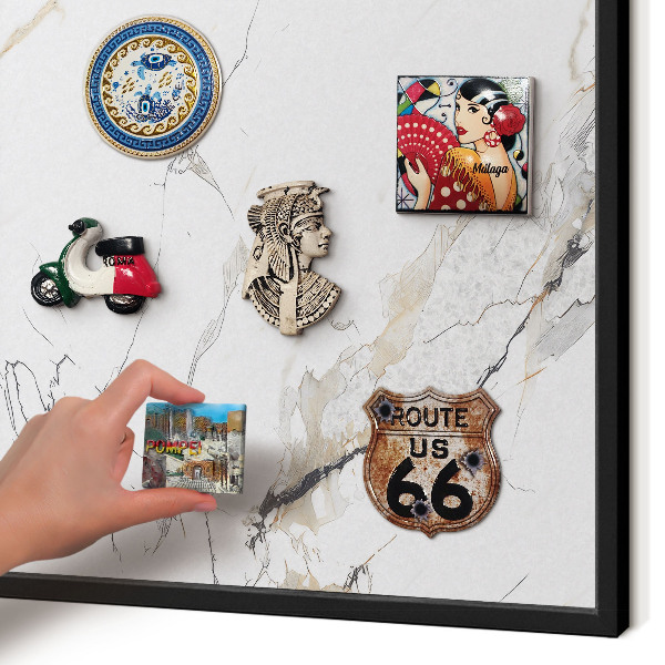 Panou magnetic mural decorativ cadru negru Eleganță modernă