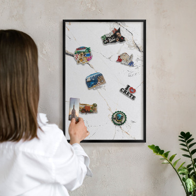 Panou magnetic mural decorativ cadru negru Eleganță modernă