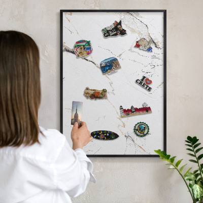 Panou magnetic mural decorativ cadru negru Eleganță modernă