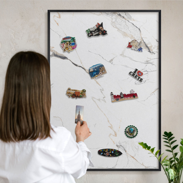 Panou magnetic mural decorativ cadru negru Eleganță modernă