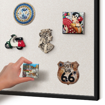Panou magnetic mural decorativ cadru negru Textură cremoasă