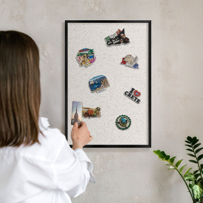 Panou magnetic mural decorativ cadru negru Puncte mici