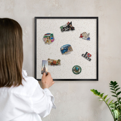 Panou magnetic mural decorativ cadru negru Puncte mici